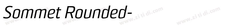 Sommet Rounded字体转换